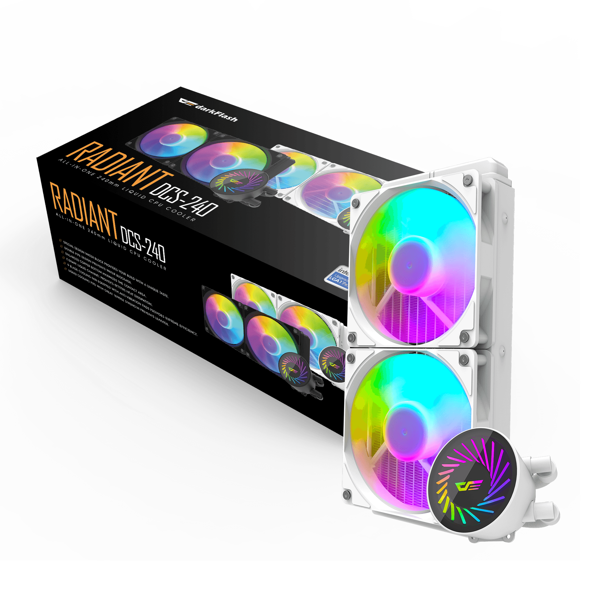 Dark Flash Radiant DCS 240 Liquid CPU Cooler Dark Flash Radiant DCS 240 Liquid CPU Cooler